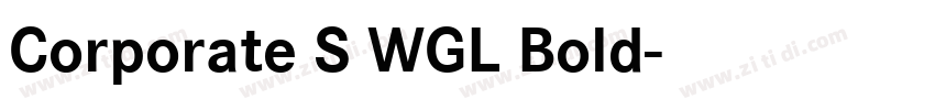 Corporate S WGL Bold字体转换